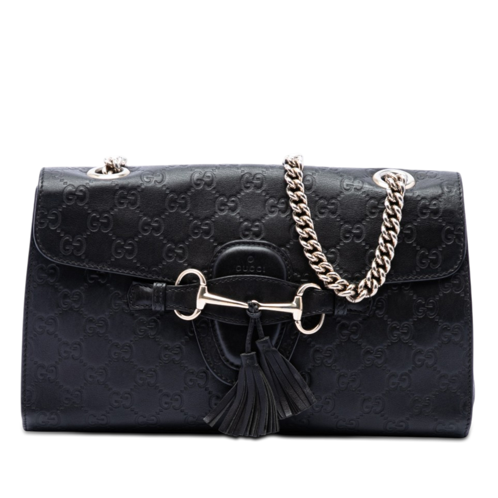 Pre-Loved Gucci Medium Guccissima Emily Shoulder Bag